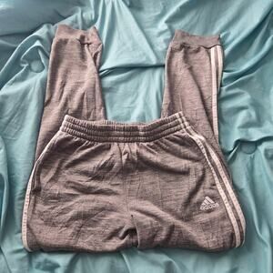 Adidas Track Pants Kids XL (18/20) Gray with Stripes